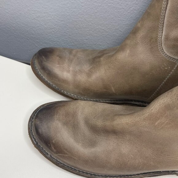FRYE paige distressed leather pull on riding boots size 6.5 - Picture 4 of 10